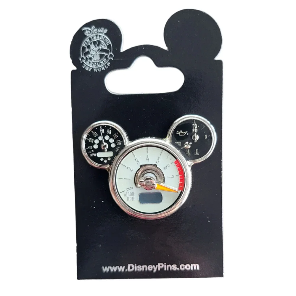 Disney Parks Pin Mouse Head Tachometer‎ Dashboard